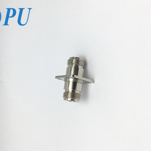 N Female to N Female RF Coax Adapter – Flange Mounted
