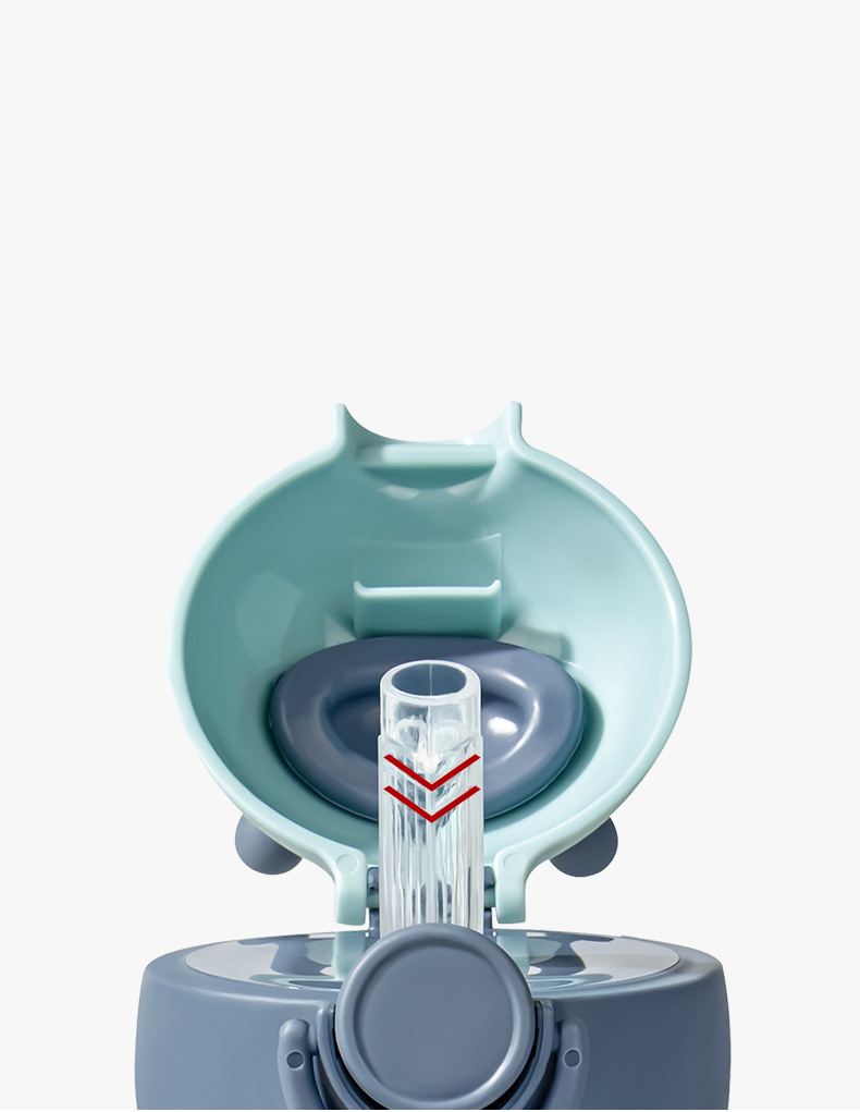 12-18 Months Weighted Ball Sippy Cup with Straw and Handle 240ml Water Bottle