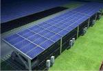 Metal Galvanized Solar Power Parking Lot , Flexible 1-20kw Solar Panel Parking