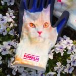 15 Gauge Ladies Gardening Gloves Animal Print Latex Palm Coating Durable