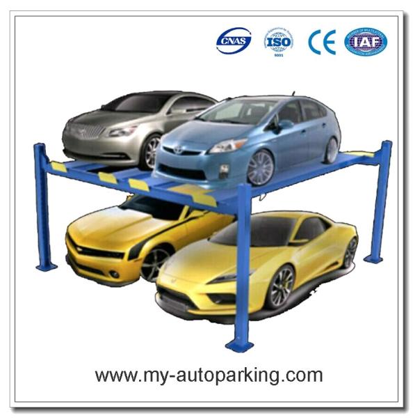 On Sale! Four Post Parking System Four Post Vertical Lifting Hydraulic Parking