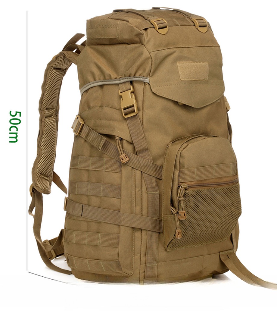 40L Capacity 900D Oxford Fabric Waterproof Linen Backpack with High Strength Straps