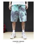Mourning Series Thin Summer Shorts Mint Green Taro Purple Tie Dye Basketball