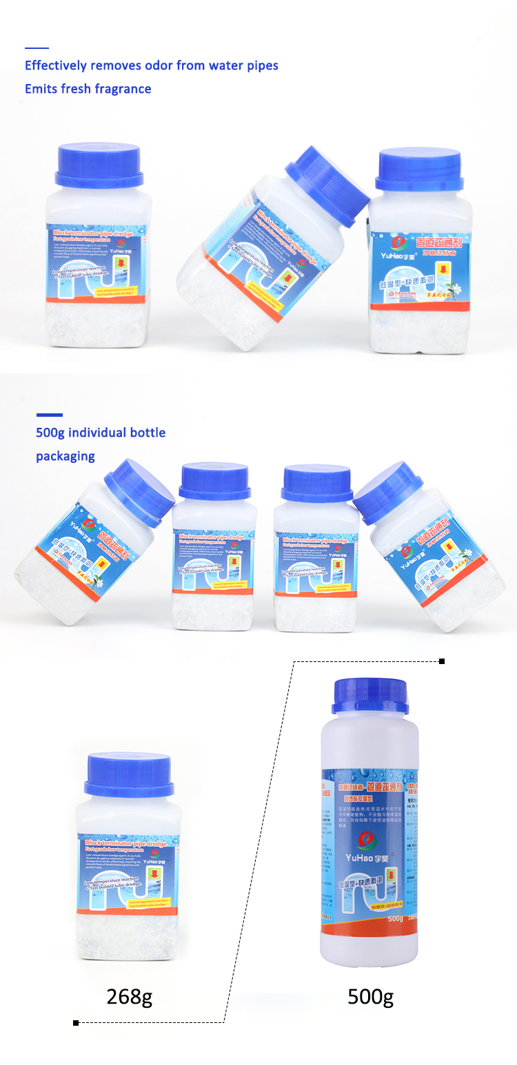 0.268kg Kitchen Sink Cleaning Powder Hair Clog Magic Drain Cleaner