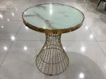 Total Height 75cm Modern Wrought Iron Glass Coffee Table