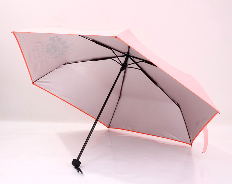 Color Changing 3 Fold Umbrella With 8mm Metal Shaft