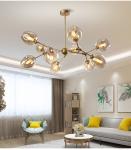 Nordic Glass Gold LED Chandelier Lighting Home Decoration Light lustre(WH-MI-431