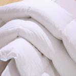 100% Cotton 233t Hotel Quilted Down Comforter Satin Stripe