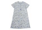 Blue Floral Printed Strap Ladies Night Dresses Sleepwear For Autumn Season