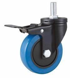 Wholesale 04-Medium duty caster PU/PVC screw with brake caster from china suppliers