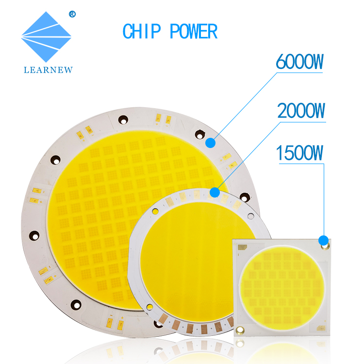 3W 5W 10W 15W COB LED Chips 1414 120-140lm/W For Torch Light / Downlight