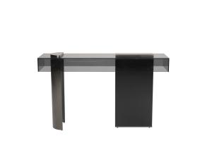 Wholesale Customized Size Entrance Console Table With Natural Finish Option Glass Top from china suppliers