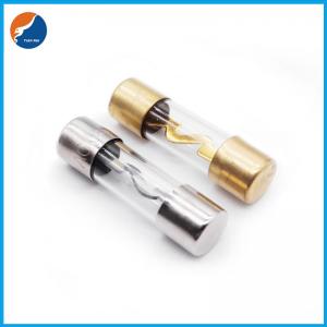 Wholesale Car Audio Stereo System Amp Gold Nickel Plated Automotive Auto Tube Glass 5AG AGU Fuse 10x38mm from china suppliers