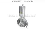 Single acting Normal Open Sanitary level 3 inch powder butterfly valves with