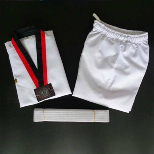 110-180cm High Quality Cotton/polyesterTaekwondo uniform martial arts clothes