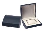 Hand Made Wrist Watch Storage Box , Soft Grey Velvet Lining Mens Leather Watch