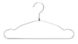 Wholesale Space Saving Light Weight Coat&amp;Suite Compact Chrome Wire Hangers from china suppliers