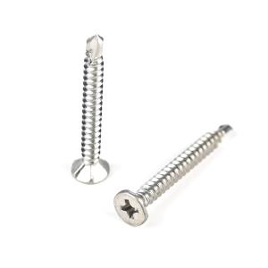 Wholesale Top Ss410 Phillips Cross Recess Csk Flat Head Stainless Steel Self Drilling Screws from china suppliers