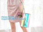 Matte surface packaging pvc poly bag, Purse PVC Handbag Chain Crossbody Bag,