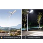400W Gray Commercial Solar Roadway Lights 30000mAh Battery For Courtyard