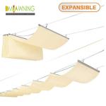 Sus316 Fabric Waterproof Retractable Cover Pergola Sliding retractable pergola