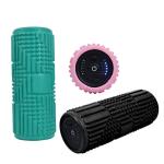 OEM Vibrating Massage Foam Roller Bluetooth Silicone Foam Muscle Deep Tissue