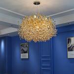 AC265V Bedroom Decorative Led Crystal Chandelier 3500K Warm White
