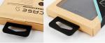 Matte Coating Kraft Paper Cell Phone Packaging Box With Clear Window