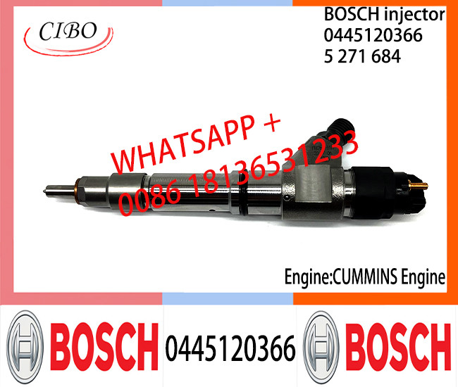 BOSCH 0445120366 Neutral Diesel Fuel Injector Assembly 0445120366 5271684 For CUMMINS Engine