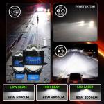 Masters A80 Lens LED Laser/Hi/Lo Beam 85W 8500 Lumens 3 inch Dual laser