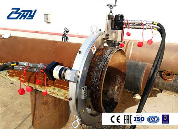 Pneumatic Pipe Cutting And Beveling Machine Split OD Mount for Stainless Steel