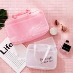 Pure Color Travel L34*H20 Cm Portable Cosmetic Vanity Bag