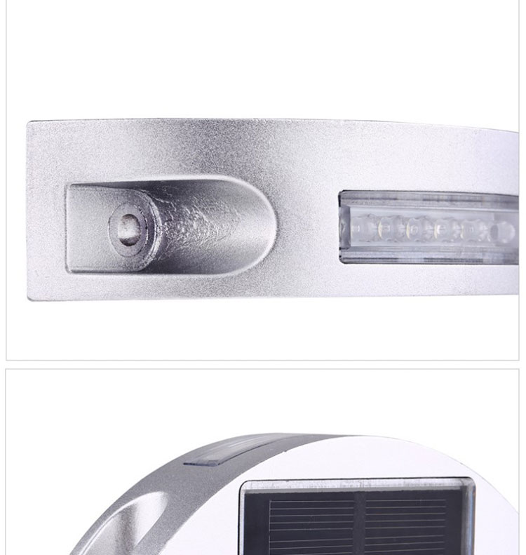 Embedded Solar Road Stud with Aluminum and LED Warning in Red Blue Yellow White Green