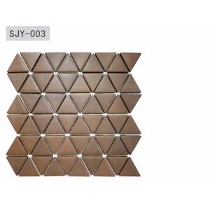 Buy cheap 6mm Dark Color Glass Mosaic Tiles for Swimming Pools 310.5x308mm from wholesalers
