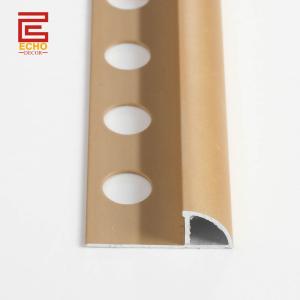 Wholesale Brass Gold Metal Pencil Tile End Trim Aluminium 6063 Tile Edge Trim For Backsplash from china suppliers