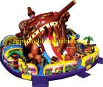 theme superman inflatable playground , inflatable amusement park , inflatable