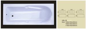 Wholesale Acrylic bathtub, simple bathtub, common bathtub,sanitary ware, bathroom bath tub HDL-20 from china suppliers
