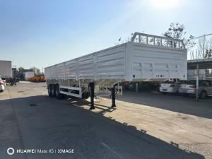 Wholesale 3 Axle Bulk Goods Transport Side Wall Trailer with Fuwa / BPW Axle and Steel Walls from china suppliers
