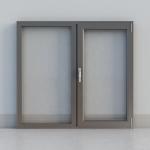 Double Glazed Commercial Aluminum Frame Windows Tempered Glass Swing