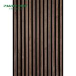 Polyester Thickness 9mm/12mm Customized Wooden Slat Acoustic Panels for Public