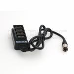 Sony F5 F55 FS7 Camera Power Splitter , Hirose 4 Pin 12V Power Out to 4 D tap
