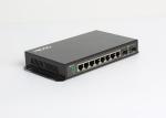 HiOSO Wall Mounting 1490nm Gigabit Ethernet Switch , Gigabit SFP Switch