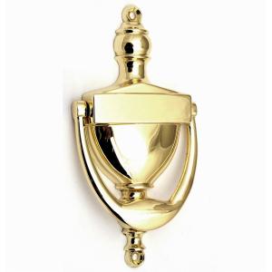 Buy cheap 6-3/8" Inch Door Knocker Hardware , Polished Brass Door Knocker 160mm Height from wholesalers