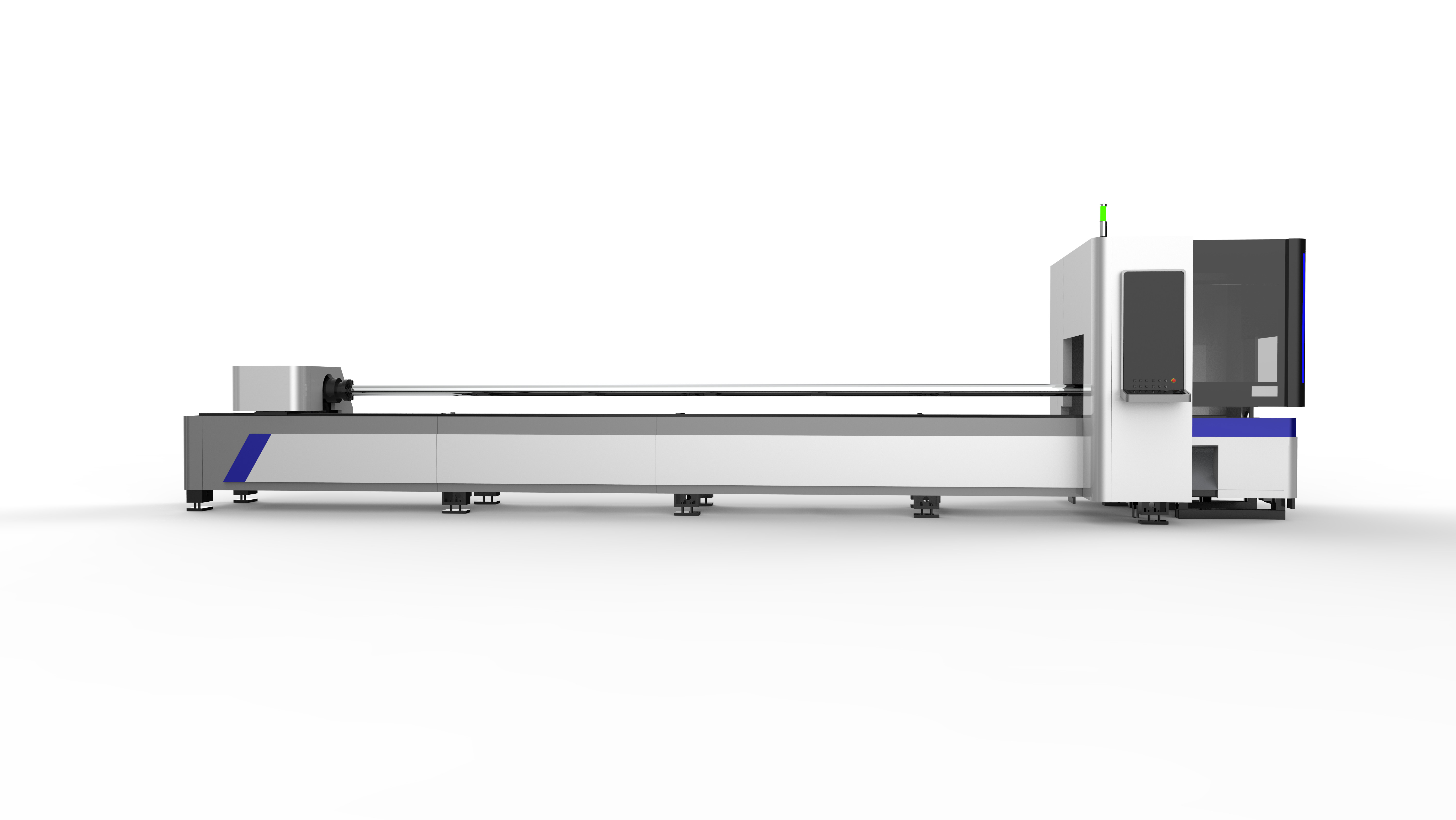 Precise Three Chuck Tube Cutting Machine with 6000W-12000W Laser Power and 13500MM Y-axis Range