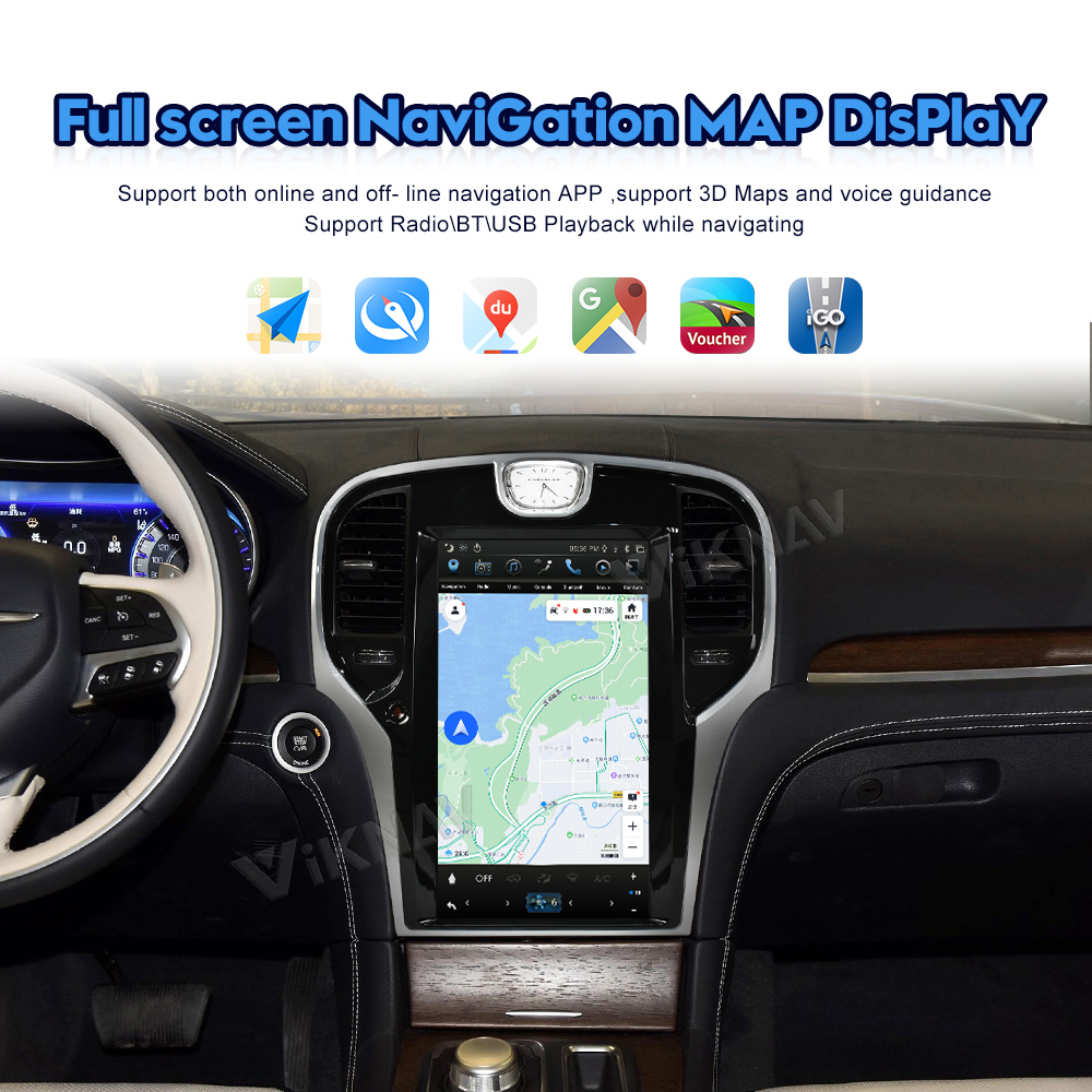 13.3inch Automotive Multimedia Players For Chrysler 300C 2012 2013 2014 -2019