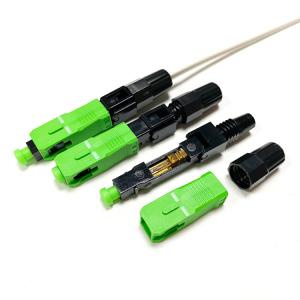 Wholesale Discount Average 0.3dB IL SC APC Quick Connector Field Installable For Drop Cable from china suppliers