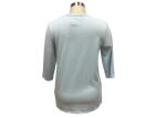Ladies Casual Wear 3/4 Sleeve / Ladies Softness T Shirt Big Printing In Front