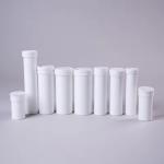 OEM ODM 144mm Vitamin Effervescent Tablets Tubes with White Logo and Twist Lock