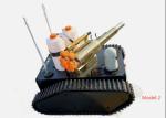 Rubber Track Chassis Disinfection Robot 1300mm Length Undercarriage Type