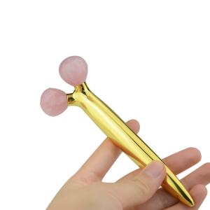 Wholesale 47mm*160mm 3d V Shape Anti Aging Jade Roller For Forehead Wrinkles from china suppliers